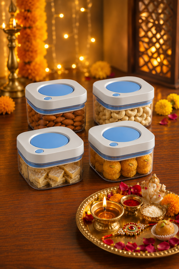 Push Button Air Tight Food Container