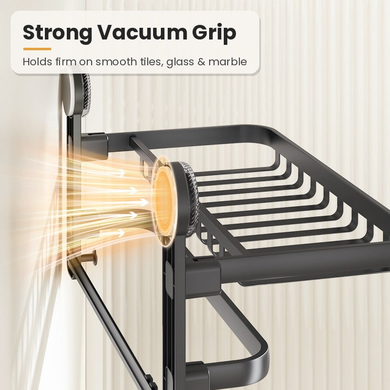 Strong vacuum suction grip on smooth tiles