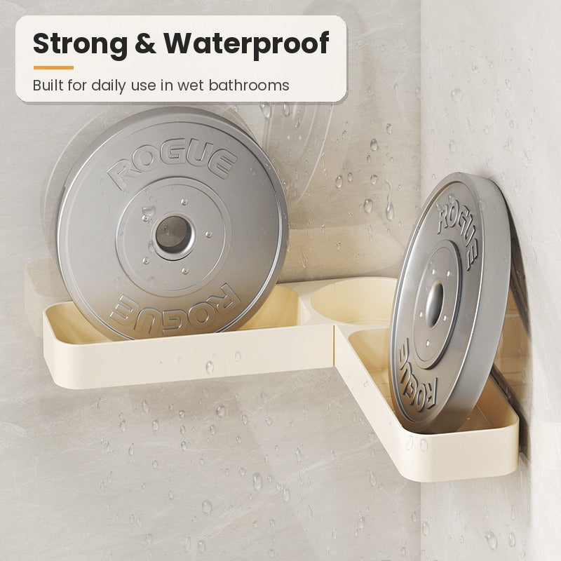 Strong waterproof bathroom corner shelf