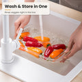 Wash vegetables directly in the storage box